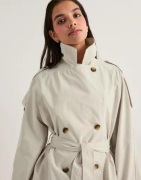 Nelly - Beige - Short Trench Jacket