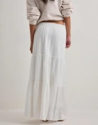 Vero Moda - Vit - Awkeeley Hw Long Skirt Noos