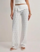 Nelly - Vit - Broderie Anglais Tie Pants
