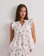 Pieces - Blommig - Pcemma Sl Top Wvn Noos Bc