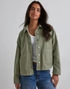 Vero Moda - Grön - Vmjamie Ls Denim Shacket Mix Ga Noo