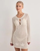 Pieces - Vit - Pckamari Ls Dress Bc