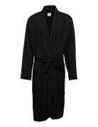 Jbs Of Dk Waffel Bathrobe Fsc Morgonrock Badrock Black JBS Of Denmark