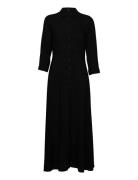 YAS Yassavanna Long Shirt Dress S. Svart