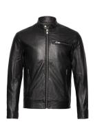 Selected Homme Slhiconic Classic Leather Jkt W Svart