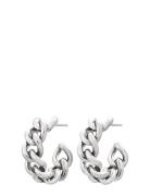 Lourdes Chain Creole Accessories Jewellery Earrings Hoops Silver Edbla...
