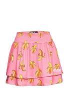 Flounce Mini Skirt Kort Kjol Multi/patterned Svea