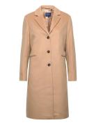 GANT Wool Blend Tailored Coat Beige