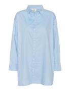 Pyjamas Skjorte Top Blue Finenord
