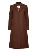 Iconic Tailored Wool Coat Outerwear Coats Winter Coats Brown Calvin Kl...