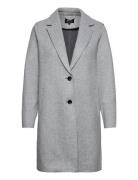 Onlcarrie Bonded Coat Otw Outerwear Coats Winter Coats Grey ONLY