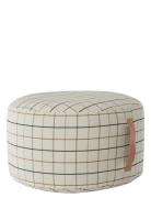 Grid Pouf Large Home Furniture Pouffes Multi/patterned OYOY Living Des...