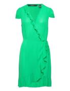 Vmmenny Short C/S Wrap Dress Wvn Ga Kort Klänning Green Vero Moda