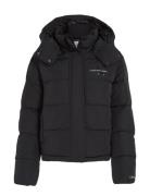 Monologo Mw Nd Short Puffer Fodrad Jacka Black Calvin Klein Jeans