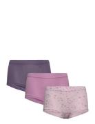 Nmftights 3P Winsome Flower Night & Underwear Underwear Panties Purple...