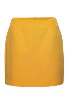 Danigz Mw Mini Skirt Kort Kjol Yellow Gestuz