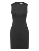 Technical Knit Mini Tank Dress Kort Klänning Black Calvin Klein