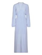 Emanuelle Slim Dress Maxiklänning Festklänning Blue Second Female