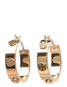 Tory Burch Small Miller Stud Hoop Earring Guld