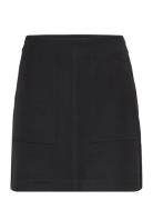 Yasloui Hw Short Skirt Kort Kjol Black YAS