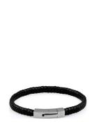 Leather Bracelet Singel Armband Smycken Black Edd.