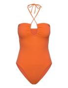 Seadive Bandeau Piece Baddräkt Badkläder Orange Seafolly