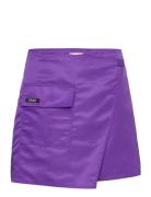 Regan Mini Skirt Kort Kjol Purple NORR