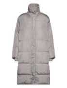 Downbblucky Coat Fodrad Rock Grey Bruuns Bazaar