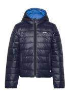 BOSS Reversible Puffer Jacket Marinblå