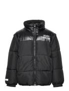 Lindex Jacket Puffer Detachable Sleev Svart