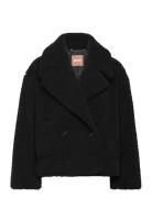 Curmina Outerwear Faux Fur Black BOSS