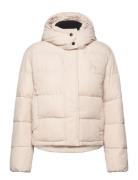 Monologo Mw Nd Short Puffer Fodrad Jacka Cream Calvin Klein Jeans