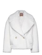 Curmina Outerwear Faux Fur White BOSS