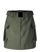 Elegance New Pocket Skirt Kort Kjol Khaki Green Second Female