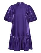 Yasmagnusa Ss Dress Kort Klänning Purple YAS