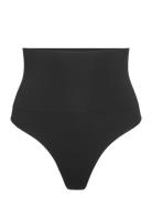 Girdle Shaping Thong High Sea Stringtrosa Underkläder Black Lindex