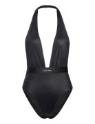 Calvin Klein Piece Plunge-Rp Svart