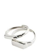 Blink Recycled Ring 2-In-1 Set Ring Smycken Silver Pilgrim