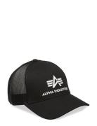 Basic Trucker Cap Accessories Headwear Caps Black Alpha Industries