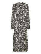 Modström Fernmd Print Wrap Dress Grön