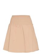 Mschlana Skirt Kort Kjol Beige MSCH Copenhagen