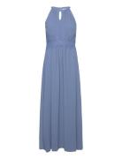 Vimilina Halterneck Maxi Dress - Noos Maxiklänning Festklänning Blue V...