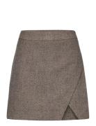 Yasfudge Hw Short Skirt - Pb Kort Kjol Brown YAS