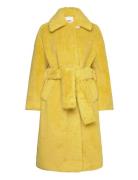 Albie - Woolen Teddy Outerwear Faux Fur Yellow Day Birger Et Mikkelsen