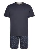 Mono Short Set Pyjamas Blue BOSS