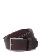 Formal Belt 3.5Cm Accessories Belts Classic Belts Brown Calvin Klein