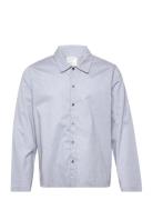 L/S Button Down Underwear Night & Loungewear Pyjama Tops Blue Calvin K...