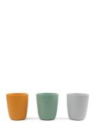 D By Deer Silic Mini Mug 3-Pack Green/Mustard/Grey Multi/patterned