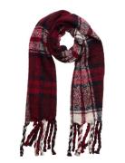 Tommy Check Scarf Accessories Scarves Winter Scarves Red Tommy Hilfige...