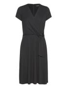 Lauren Ralph Lauren Str Matte Jersey-Dress Svart